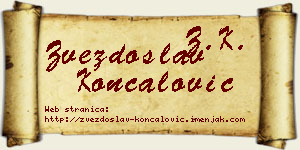 Zvezdoslav Končalović vizit kartica